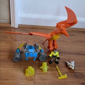 Fisher Price Imaginext Dinosaur Rider With Figure